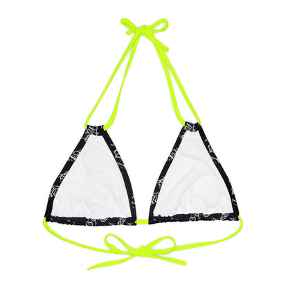 Matiby Lion Strappy Triangle Bikini Top (AOP)