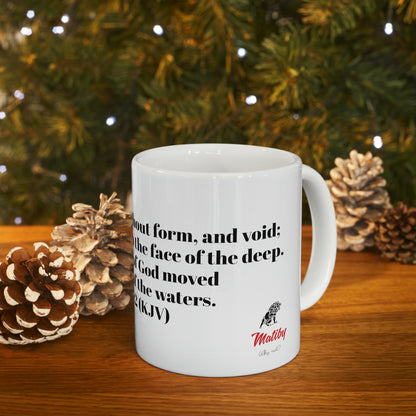 Bible Speaks Gen 1:2 Ceramic Mug, 11oz