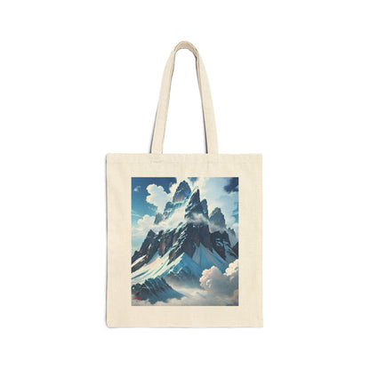 Volcano/Alps Cotton Canvas Tote Bag