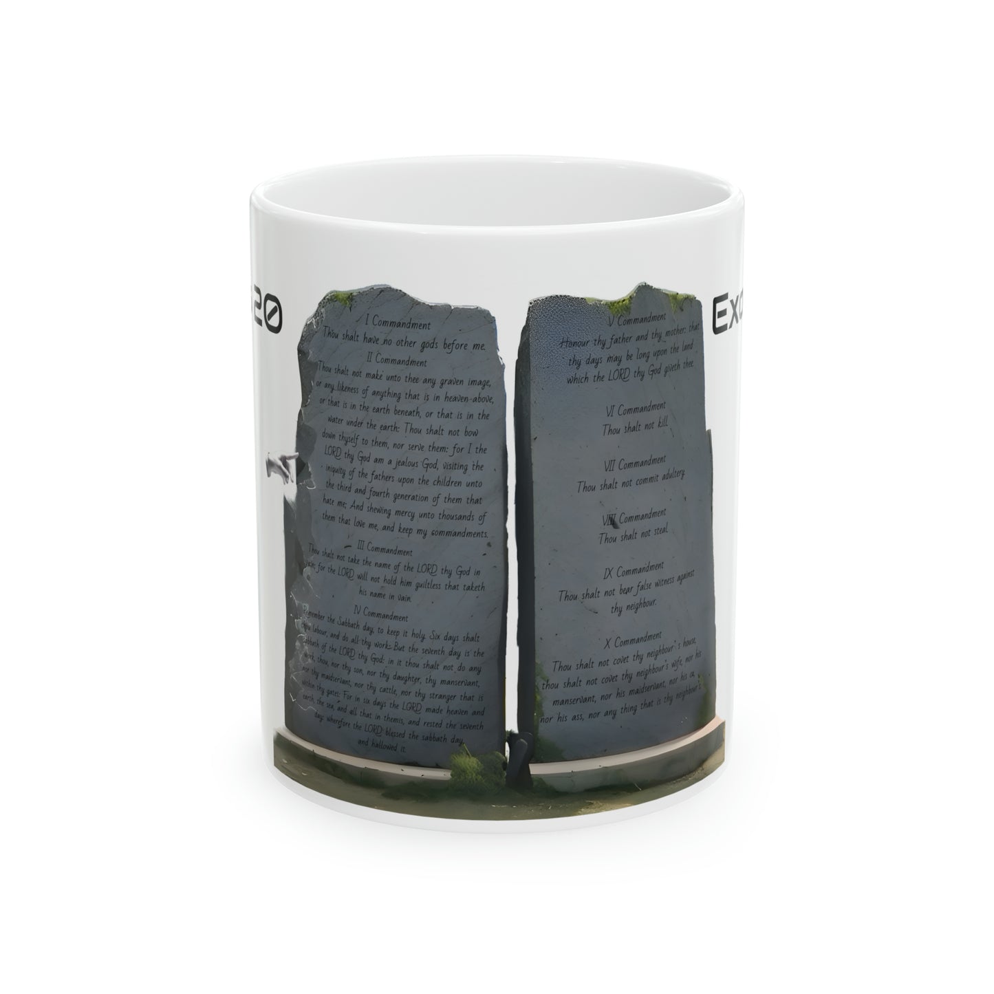 Bible Speaks Exodus 20 Ceramic Mug, 11oz