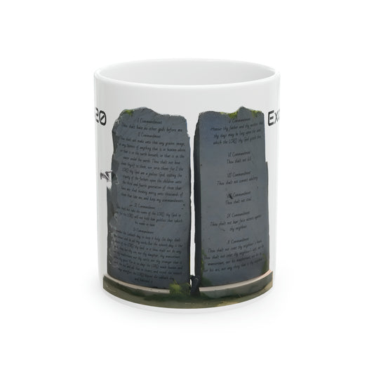 Bible Speaks Exodus 20 Ceramic Mug, 11oz