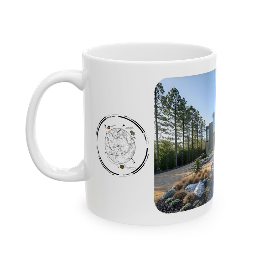 Cozy Architecture & Dreamy Landscapes #2 White Ceramic Mug – Homes Home Sweet Home Cup (11oz/15oz)