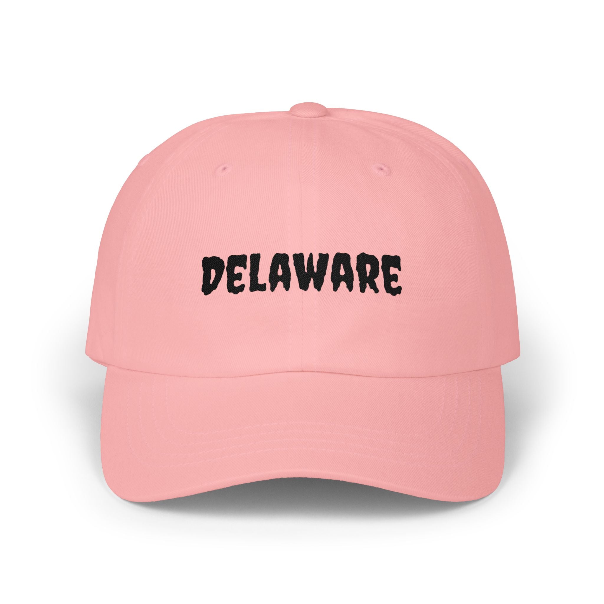 Delaware United States of America Black Embroidered Classic Dad Cap | DE 1st USA Baseball Hat