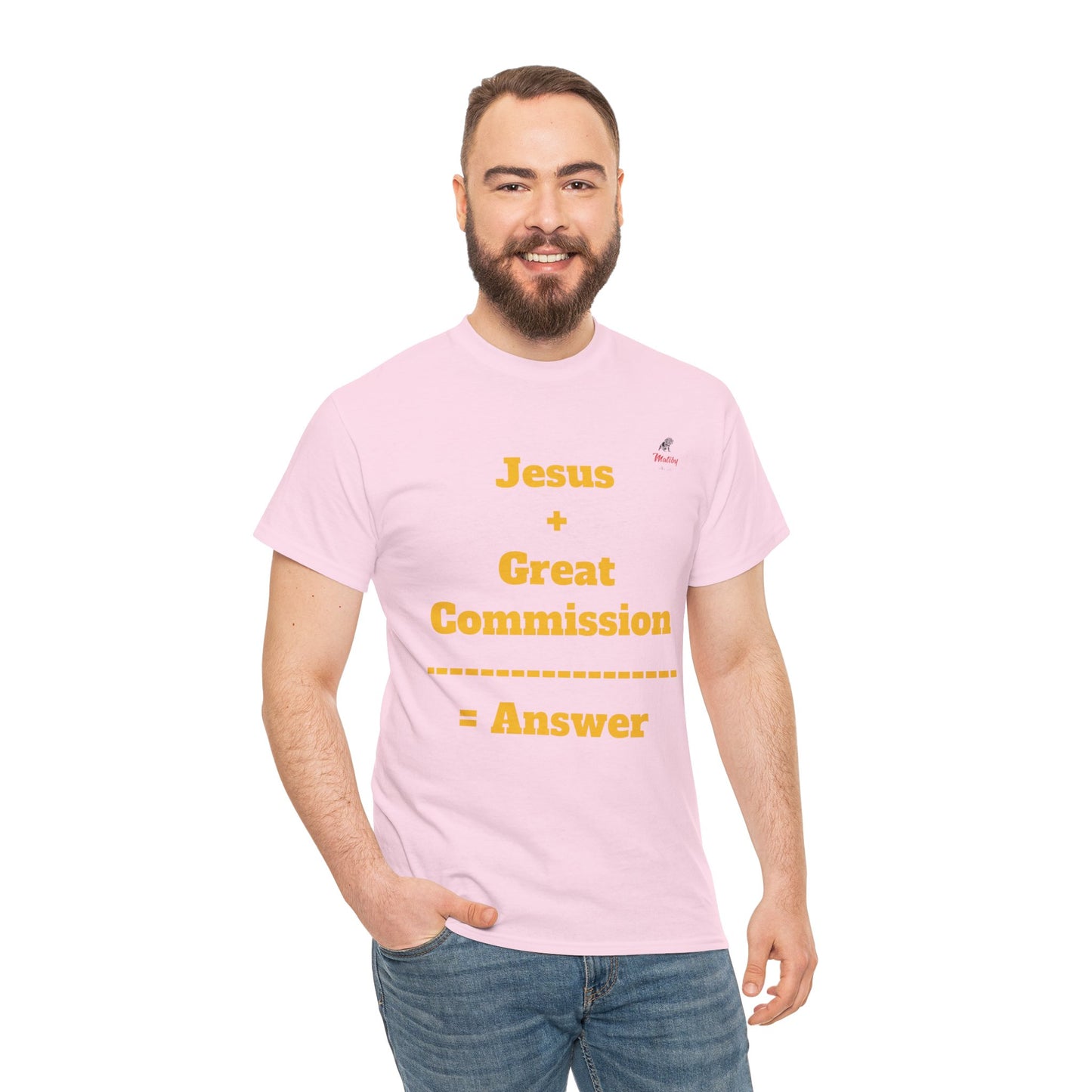 Jesus+Great Commission Unisex Heavy Cotton Tee