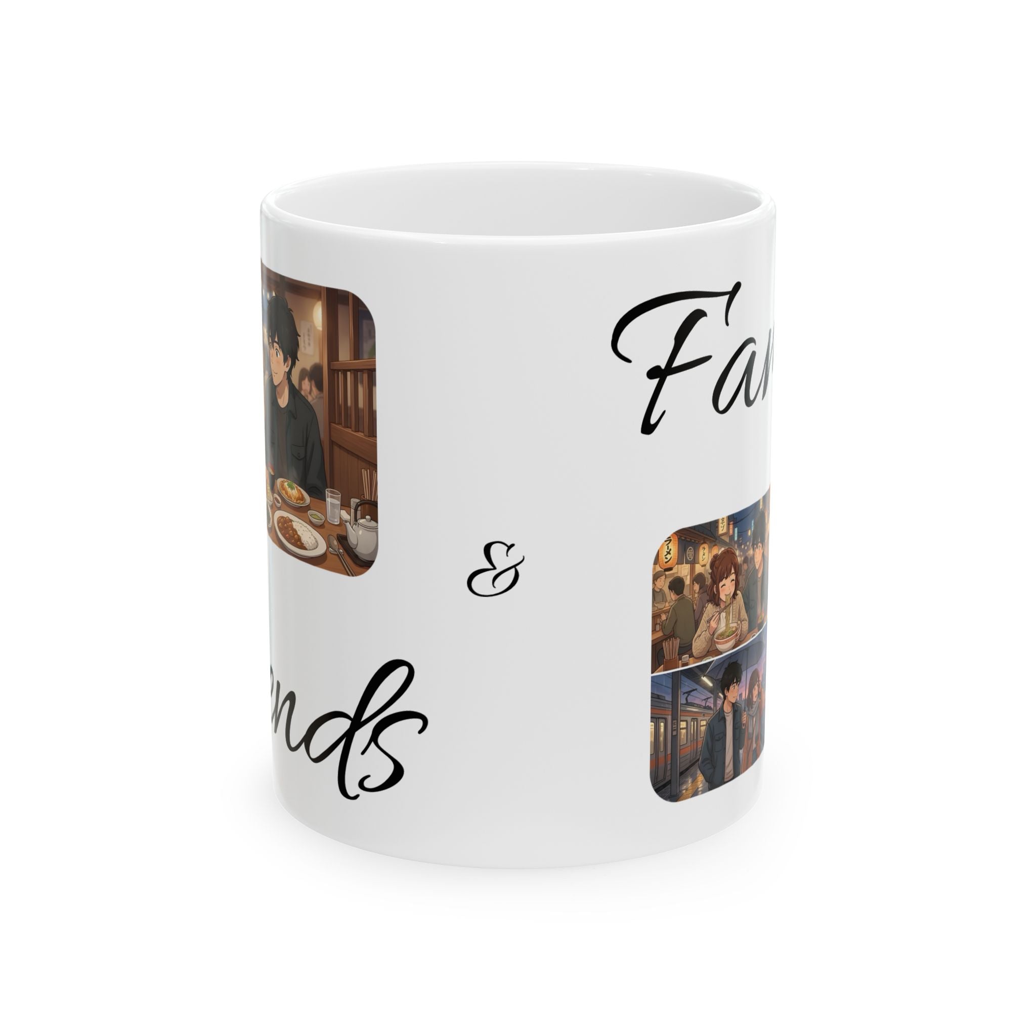 Family & Friends #10 Forever White Ceramic Mug — Cozy Feast Cup (11oz/15oz)
