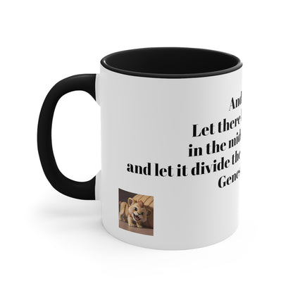 Bible Speaks Gen 1:6 Accent Mug, 11oz