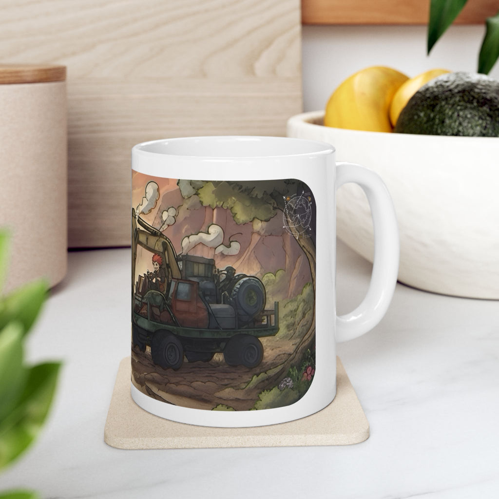 Adventure 4x4 Trucks #34, Future Investment Bankers On The Move White Ceramic Mug — Find Your Path To The Essentials Cup (11oz & 15oz)