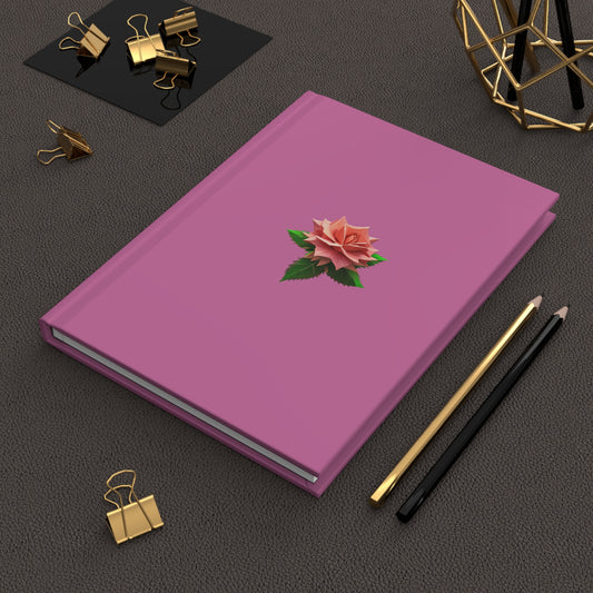 Rose Hardcover Journal Matte Light Pink