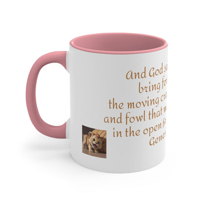 Bible Speaks Gen 1:20 Accent Mug, 11oz