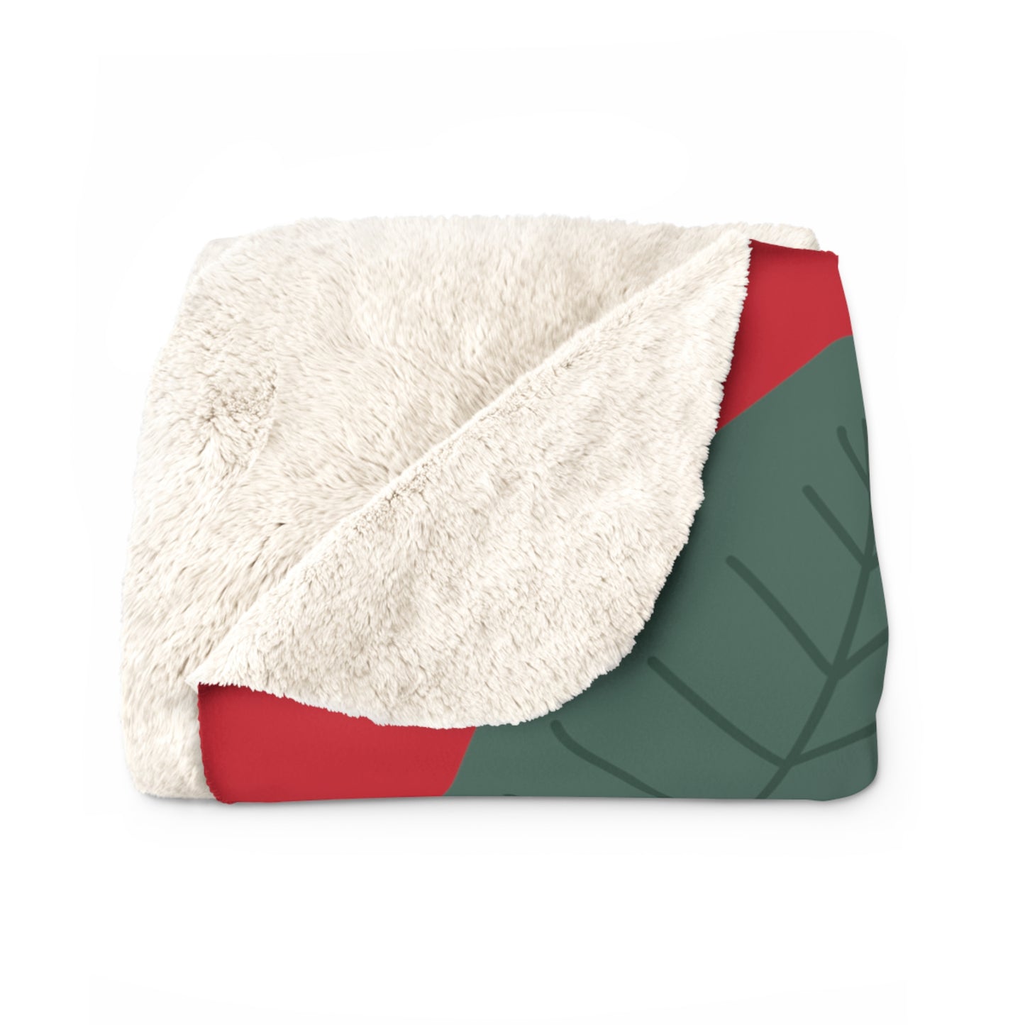 Matiby Simple Things Dark Red Sherpa Fleece Blanket