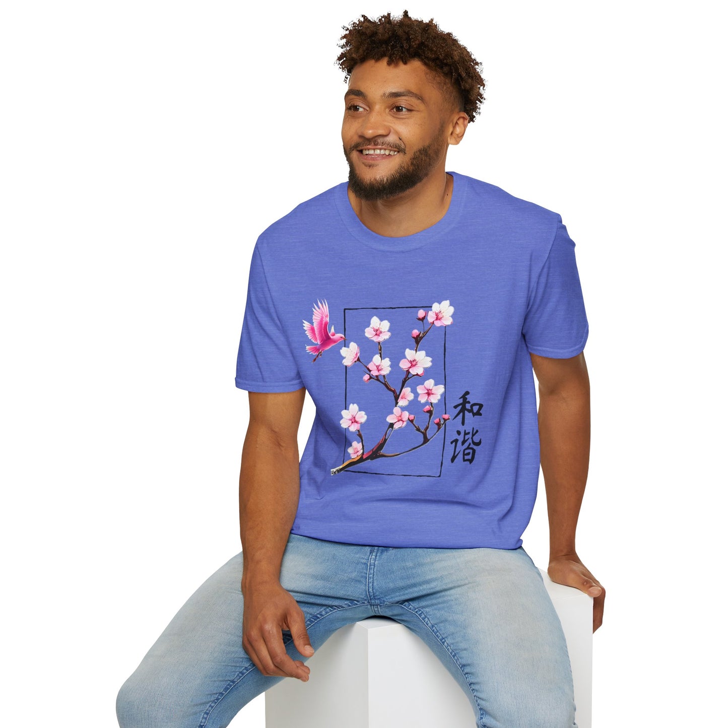 Japanese Cherry Blossom Unisex Softstyle T-Shirt