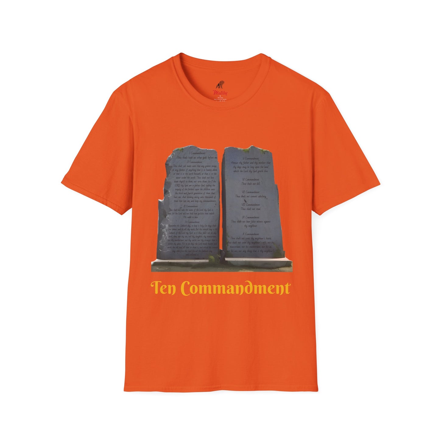 Bible Speaks Ten Commandments Unisex Softstyle T-Shirt