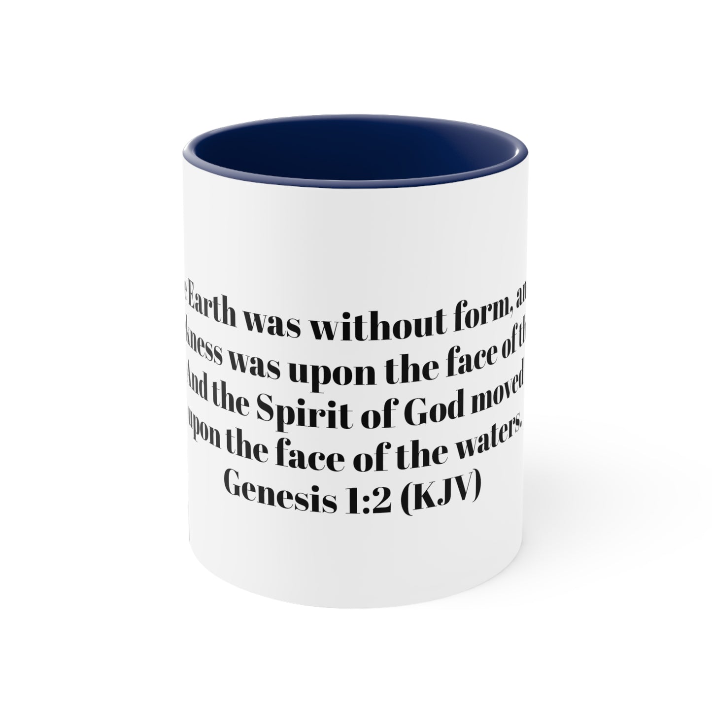 Bible Speaks Gen 1:2 Accent Mug, 11oz