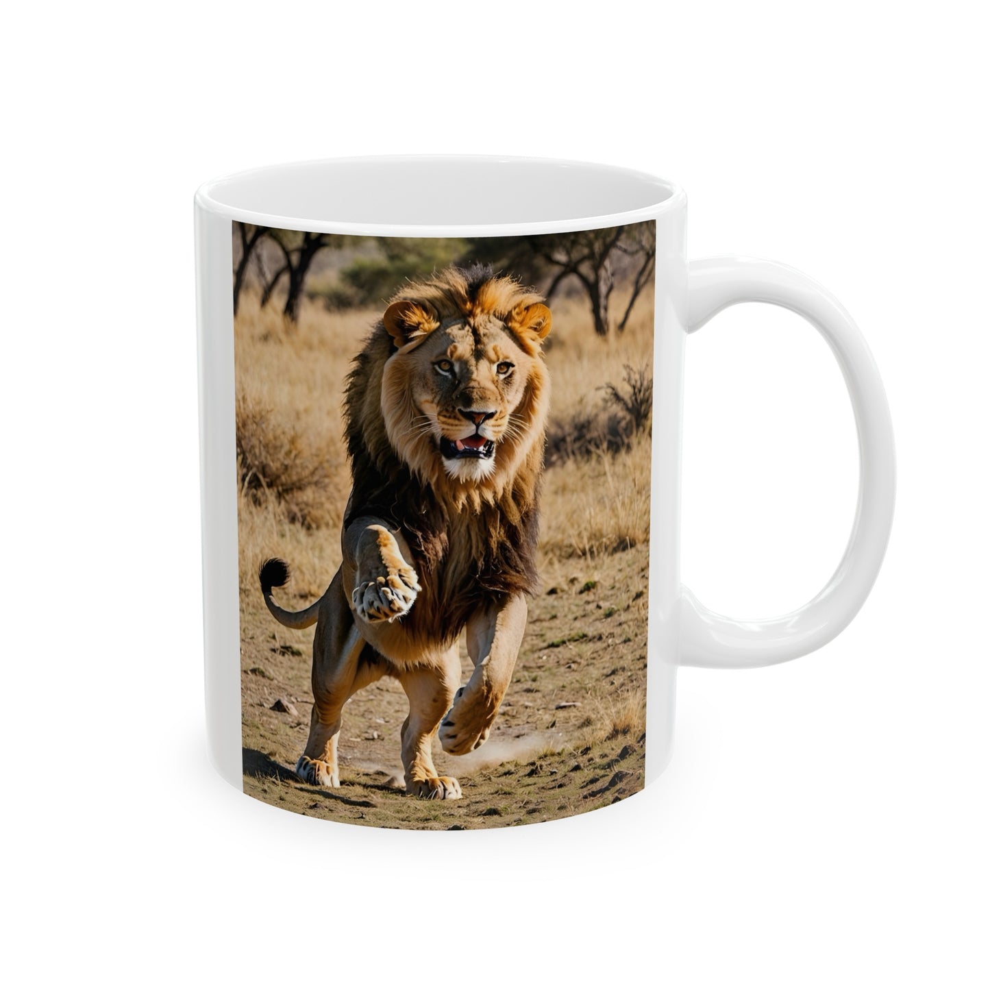 Matiby Lion Ceramic Mug, 11oz