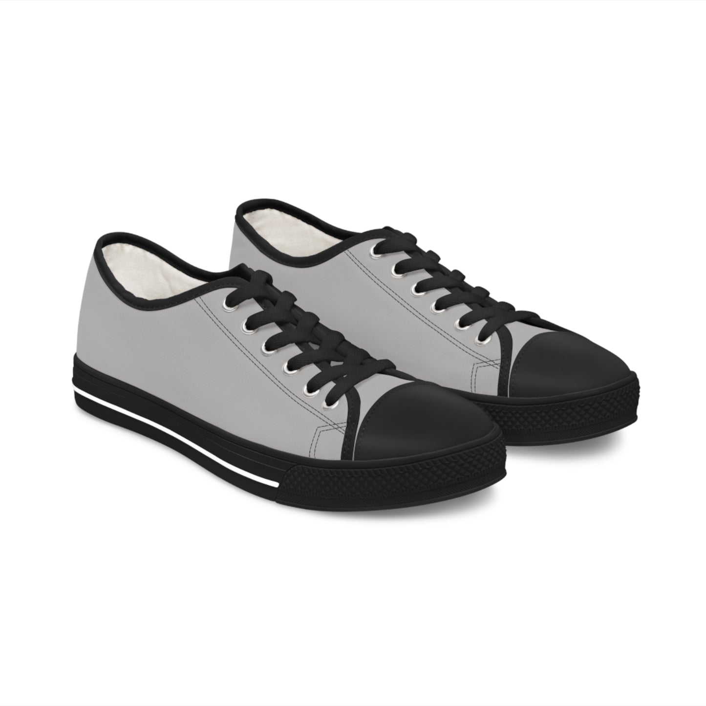 Women's Light Grey Low Top Sneakers