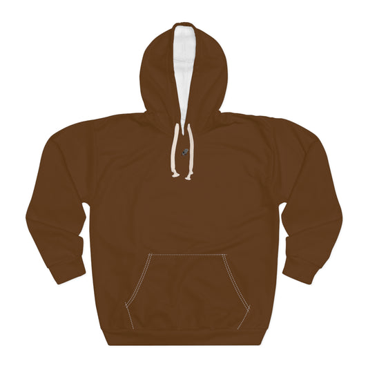 Matiby Brown Unisex Pullover Hoodie (AOP)