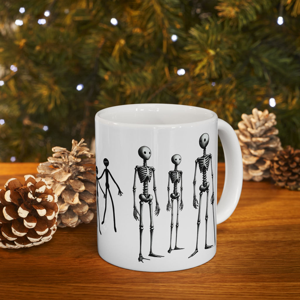 The Stick-To-It Species #14 White Ceramic Mug – Anatomy of Optimism Cup 11oz/15oz