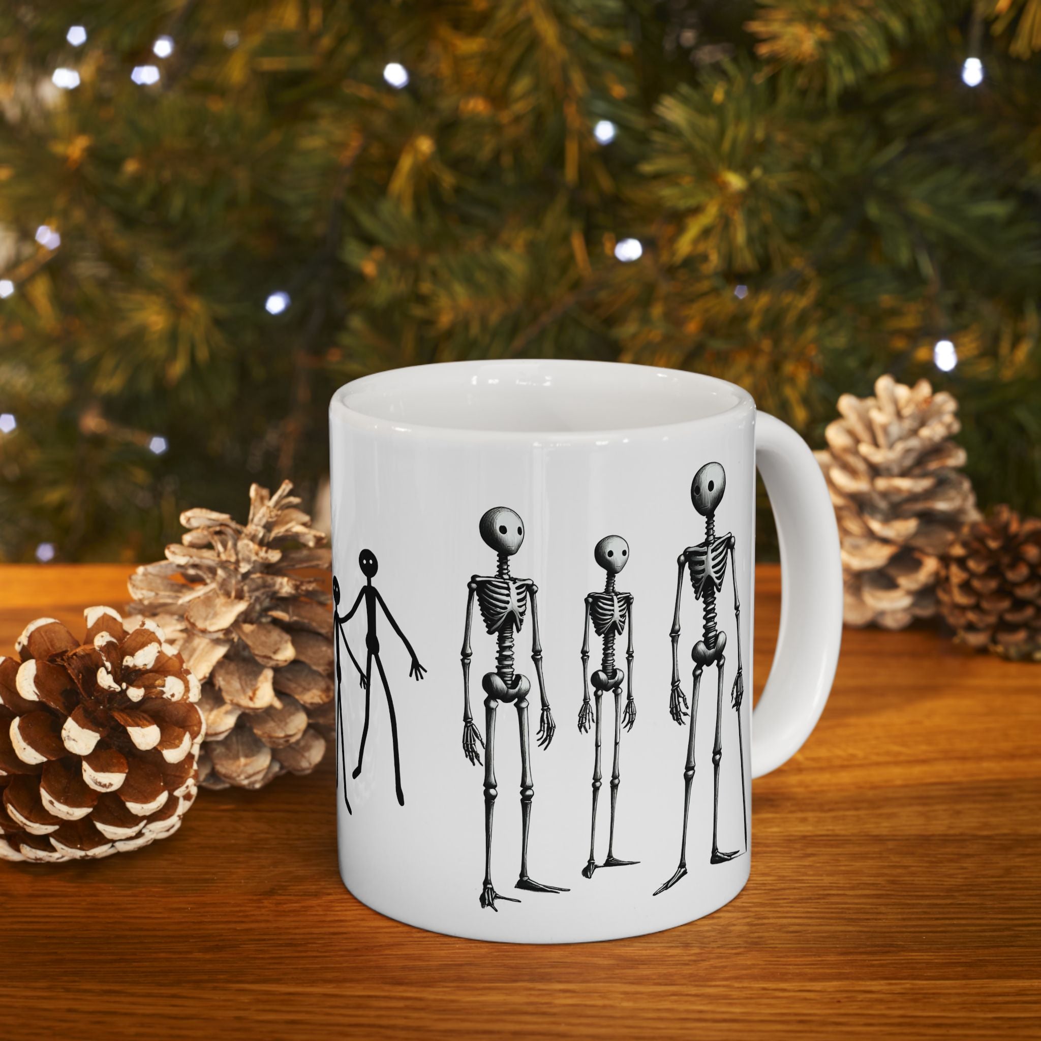 The Stick-To-It Species #14 White Ceramic Mug – Anatomy of Optimism Cup 11oz/15oz