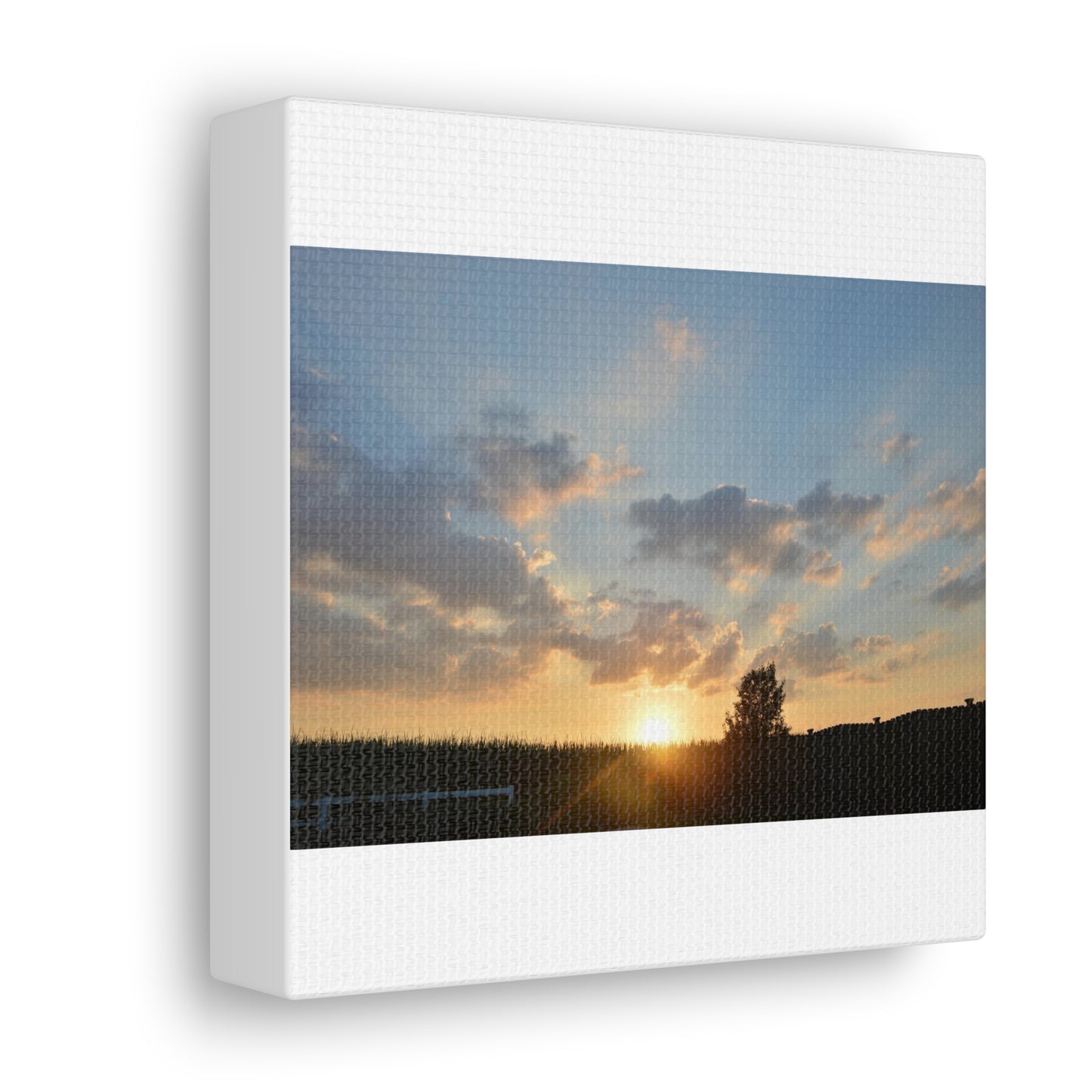 Sunset White Canvas Gallery Wraps