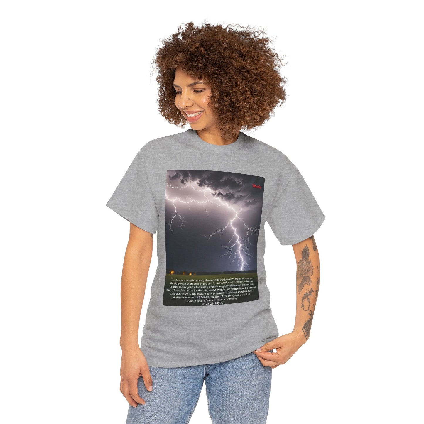 Lightning Style Fear of the Lord Unisex Heavy Cotton Tee