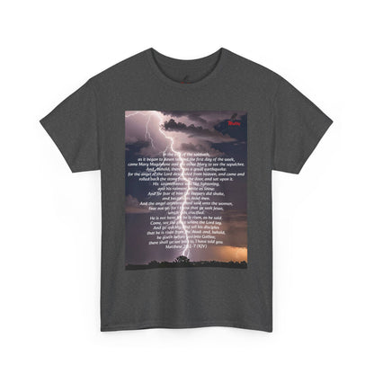 Lightning Style He is Risen Unisex Heavy Cotton Tee