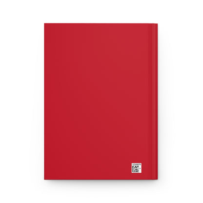 Matiby Hardcover Journal Matte Dark Red