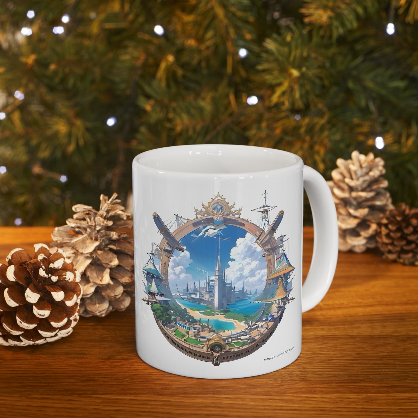 Matiby Nautical Ceramic Mug, 11oz