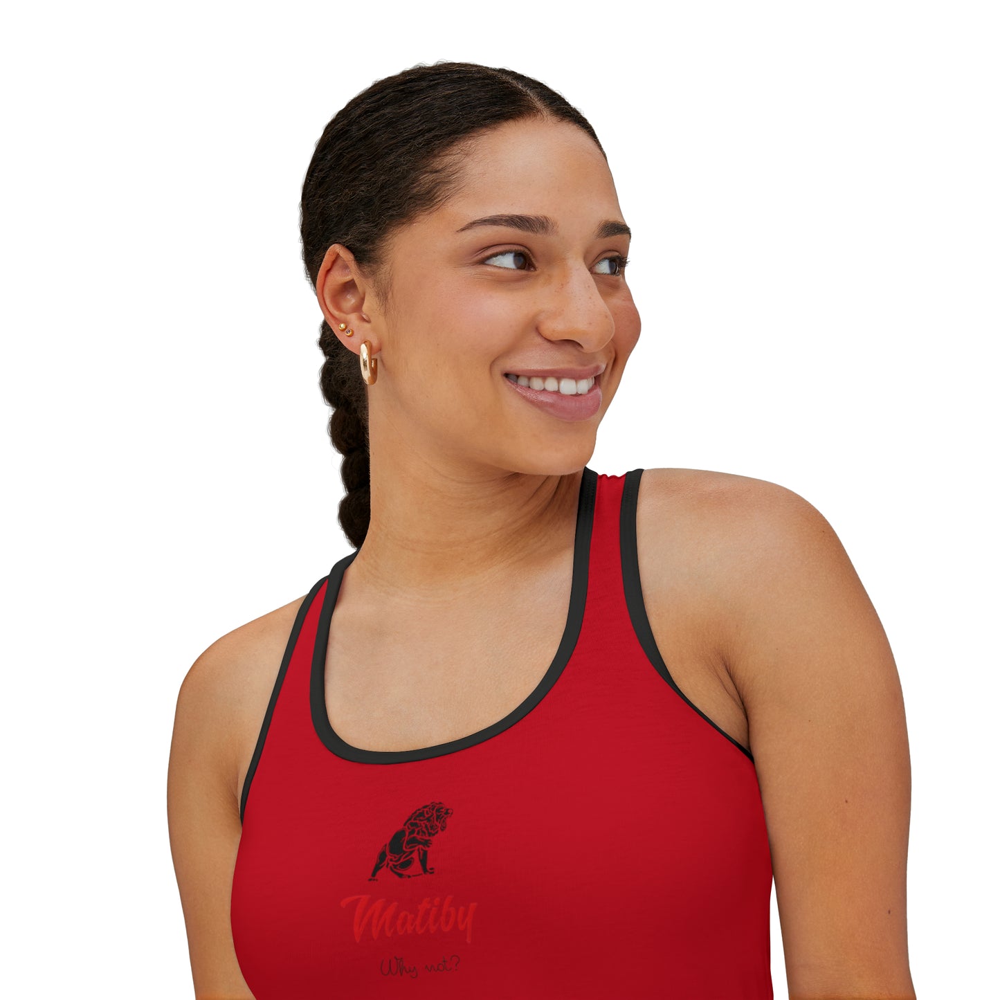 Women's Dark Red Tank Top (AOP)