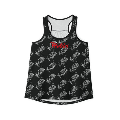 Women's Black Tank Top (AOP)