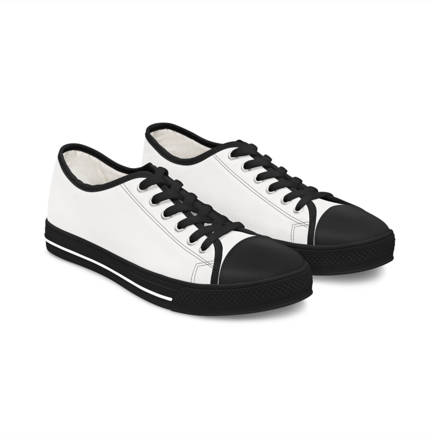 Women's White Low Top Sneakers