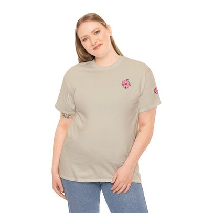 Turtle Flower Unisex Heavy Cotton Tee