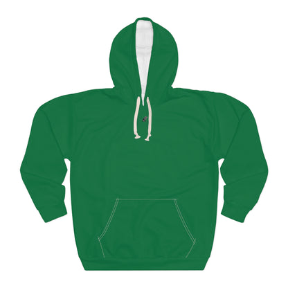 Green Unisex Pullover Hoodie (AOP)