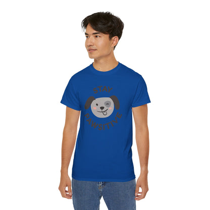 Stay Pawsitive Unisex Ultra Cotton Tee