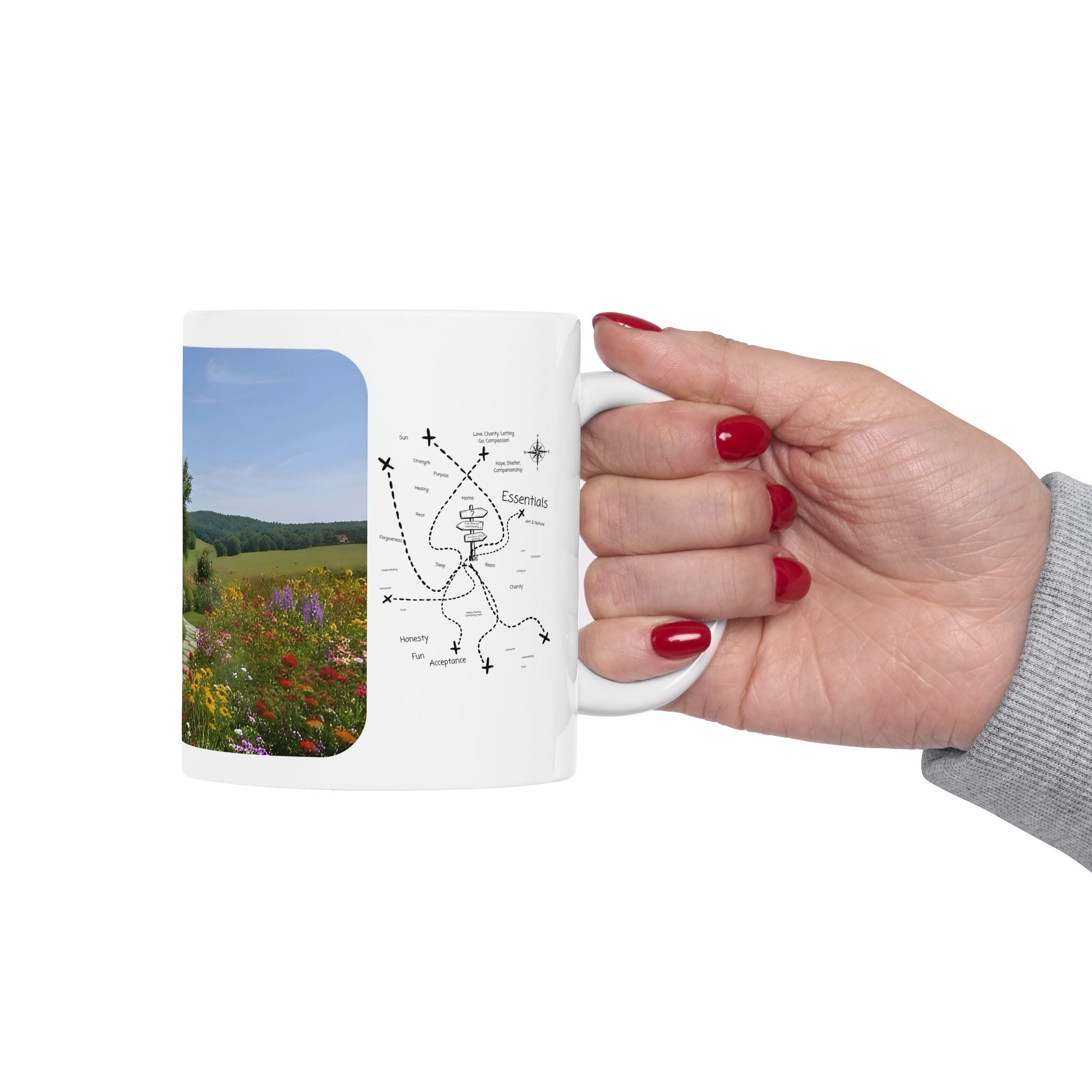 Cozy Architecture & Dreamy Landscapes #9 White Ceramic Mug – Homes Home Sweet Home Cup (11oz/15oz)