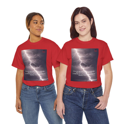 Lightning Style East West Unisex Heavy Cotton Tee