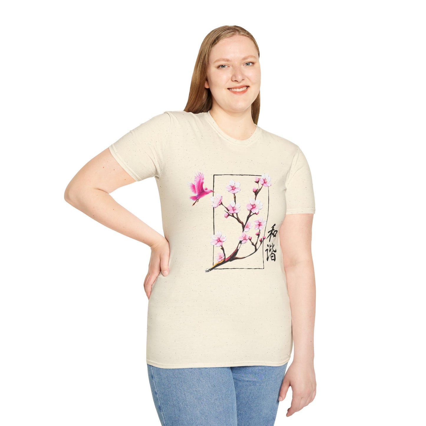 Japanese Cherry Blossom Unisex Softstyle T-Shirt