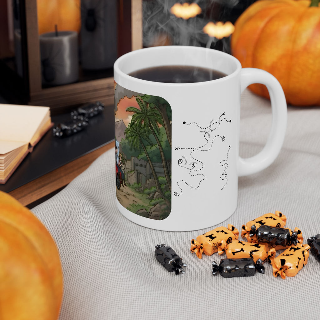 Sunshine State Pickup Trucks #16, Hauling Explorers White Ceramic Mug – Celebrating Companionship, Creativity & Life’s Little Wonders Cup (11oz/15oz)