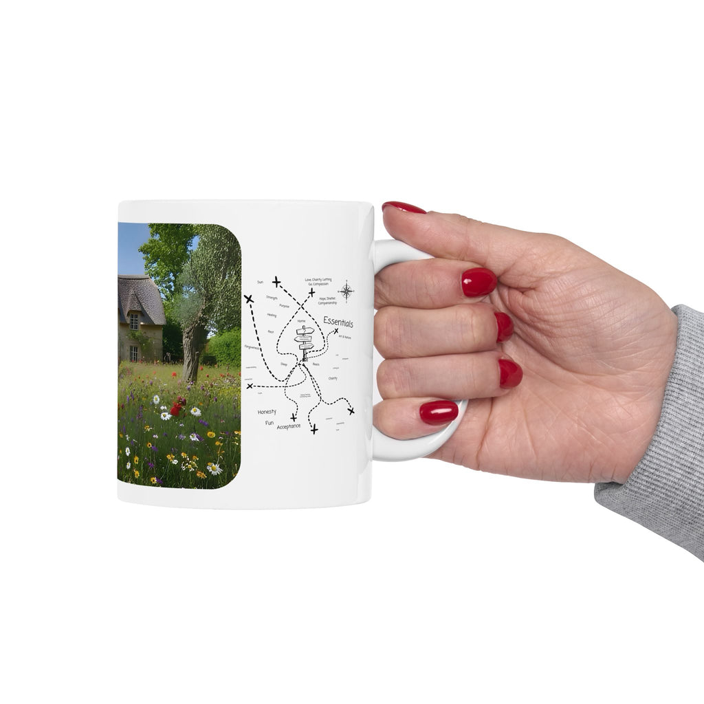 Cozy Architecture & Dreamy Landscapes #19 White Ceramic Mug – Homes Home Sweet Home Cup (11oz/15oz)