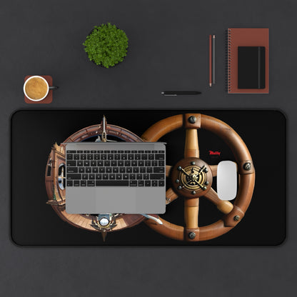 Nautical Desk Mat, Black