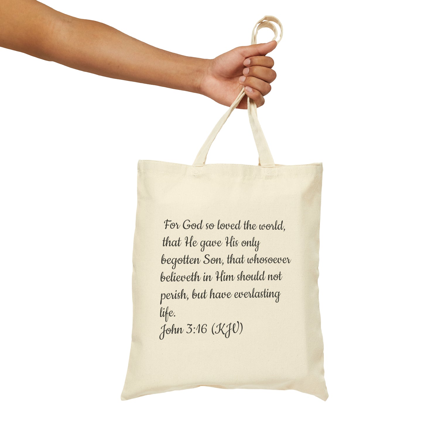 Bible Speaks Cotton Canvas Tote Bag