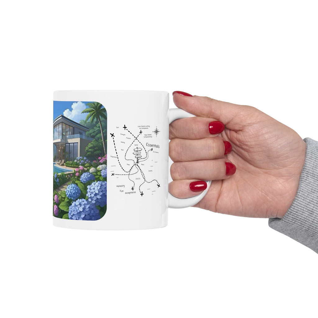 Cozy Architecture & Dreamy Landscapes #42 White Ceramic Mug – Homes Home Sweet Home Cup (11oz/15oz)