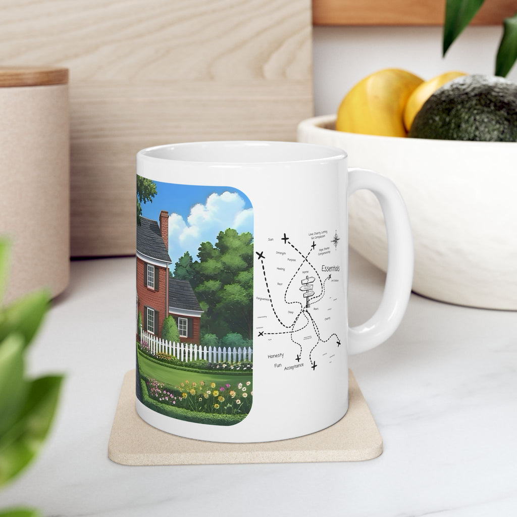 Cozy Architecture & Dreamy Landscapes #47 White Ceramic Mug – Homes Home Sweet Home Cup (11oz/15oz)