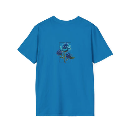 Japanese Blue Rose Landscape Unisex Softstyle T-Shirt