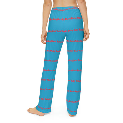 Kids Turquoise Pajama Pants (AOP)