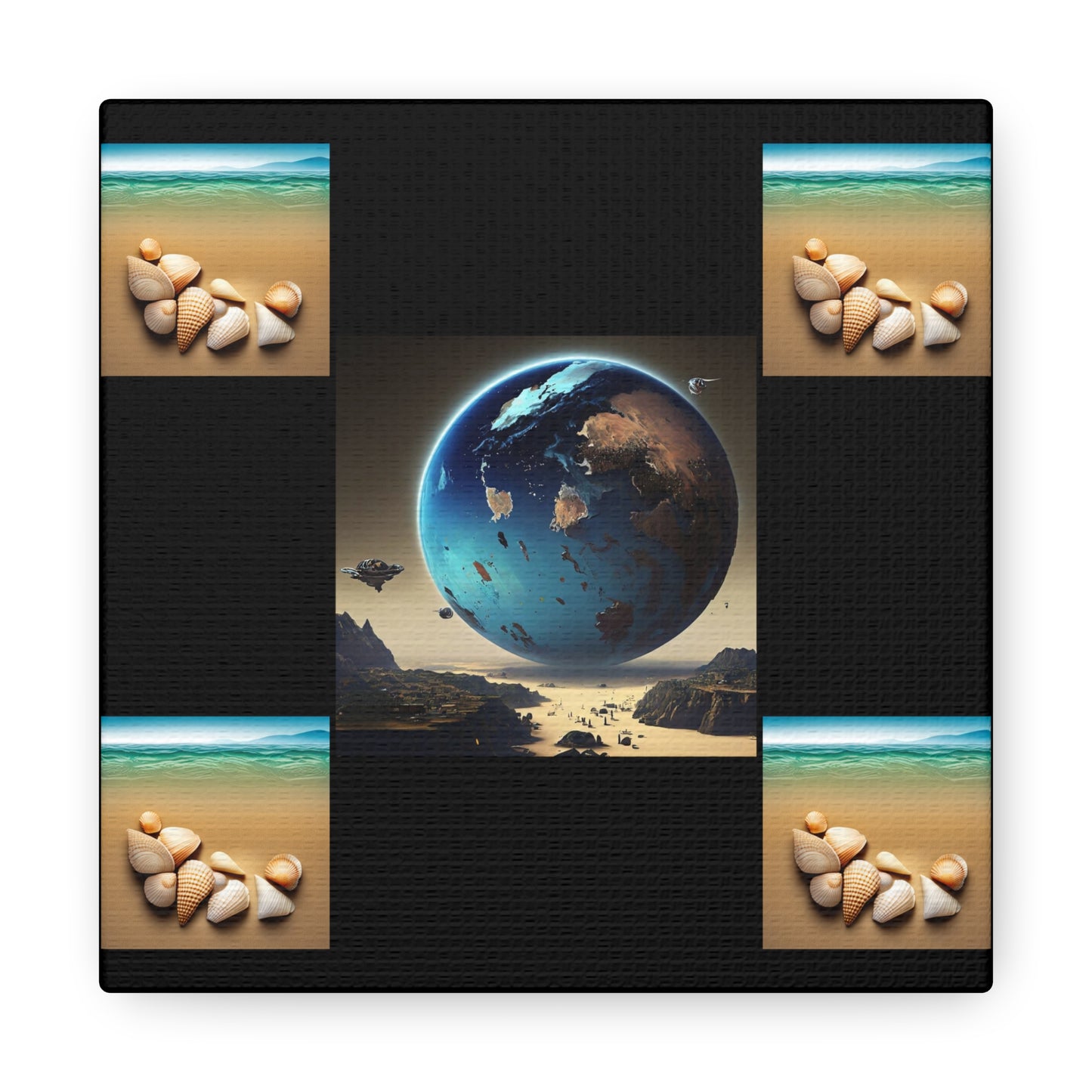 Matiby Worlds Black Canvas Gallery Wraps