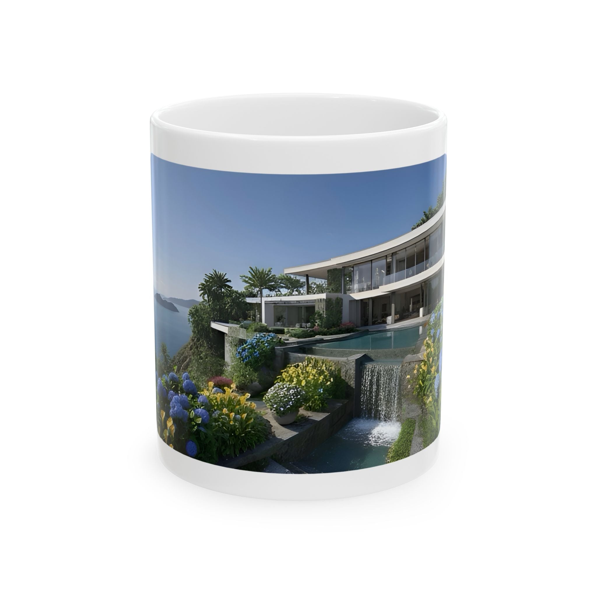 Cozy Architecture & Dreamy Landscapes #26 White Ceramic Mug – Homes Home Sweet Home Cup (11oz/15oz)
