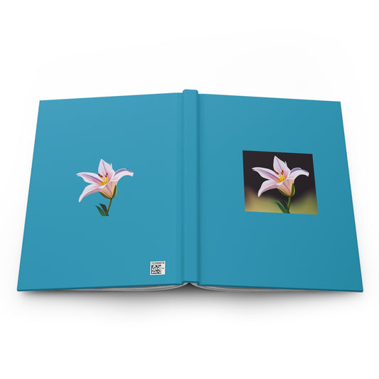 Lily Hardcover Journal Matte Turquoise