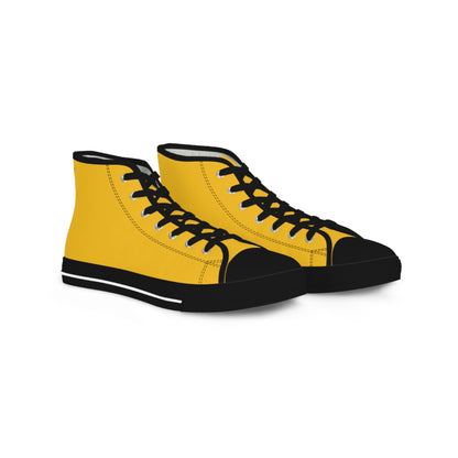 Men's Yellow High Top Sneakers