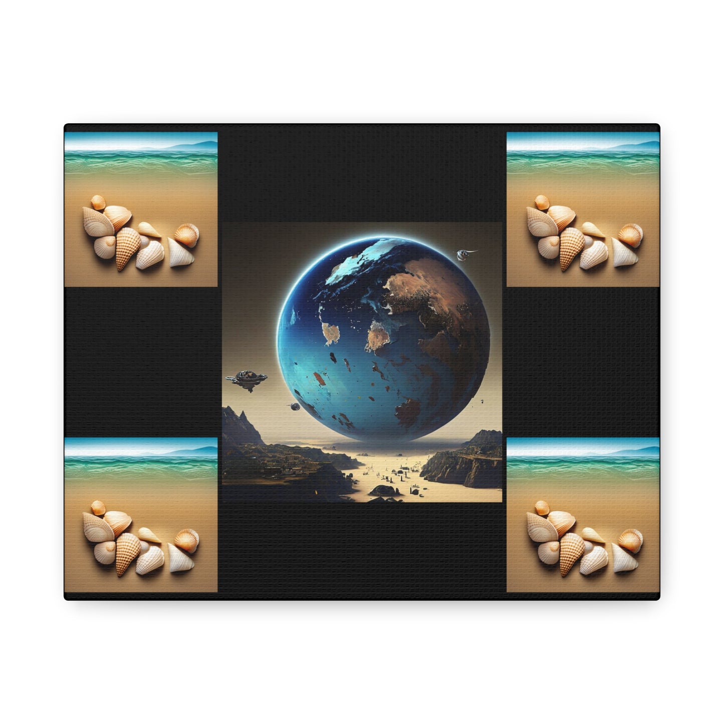 Matiby Worlds Black Canvas Gallery Wraps