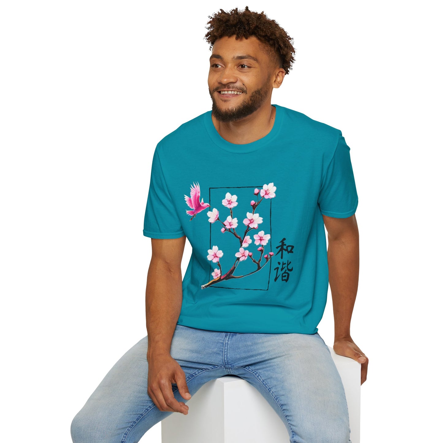 Japanese Cherry Blossom Unisex Softstyle T-Shirt